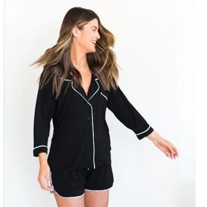 Riot Theory Luna PJ Navy Blue Sleep Shirt Womens XS